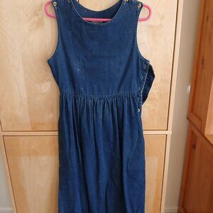 Land's End Jean Sleeveless Dress Size Small